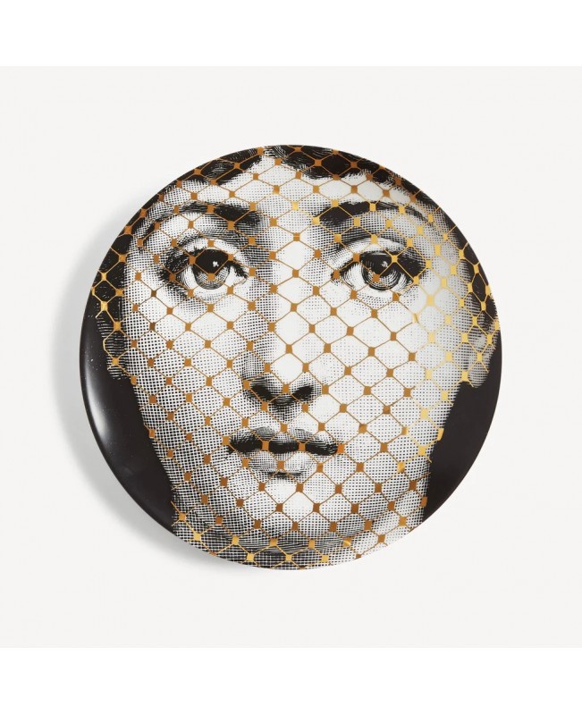 Fornasetti - Tema e Variazioni Wall Plate Gold N 78 (Fish Net)