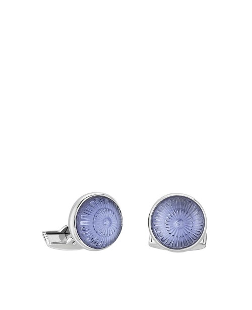 Lalique Jewelry - Toupie Cufflinks Sapph...