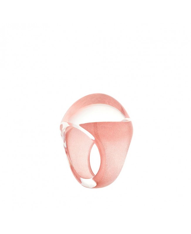 Lalique Jewelry - Cabochon Ring Patin Pink