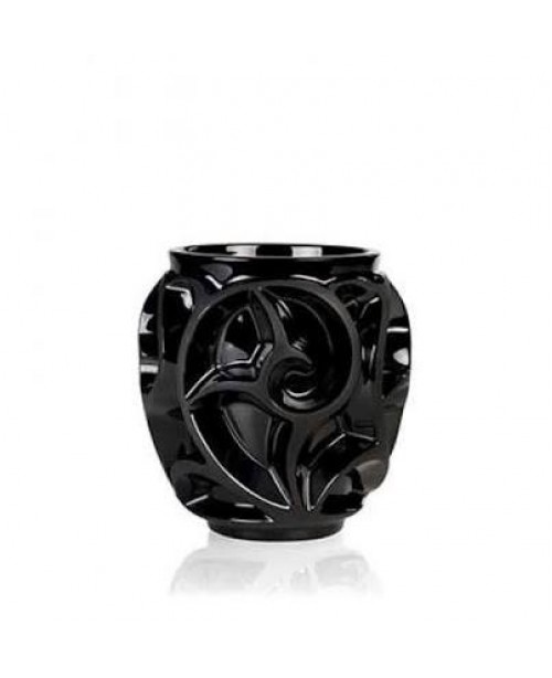Lalique - Tourbillons Vase Black