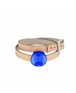 Lalique Jewelry - Cabochon Leather Brace...