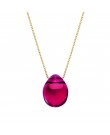 Lalique Jewelry - Cabochon Red Pendant W...