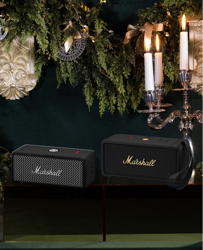 The Marshall Portable Speaker - Middleton BT Black & Brass The Marshall Portable Speaker - Middleton BT Black & Brass