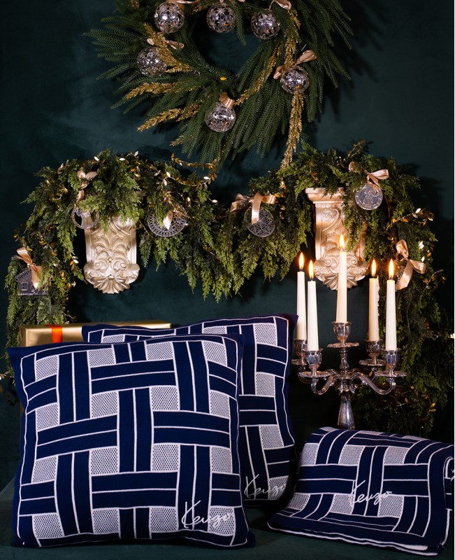 The Kenzo K Weave - Cushion & Throw The Kenzo K Weave - Cushion & Throw