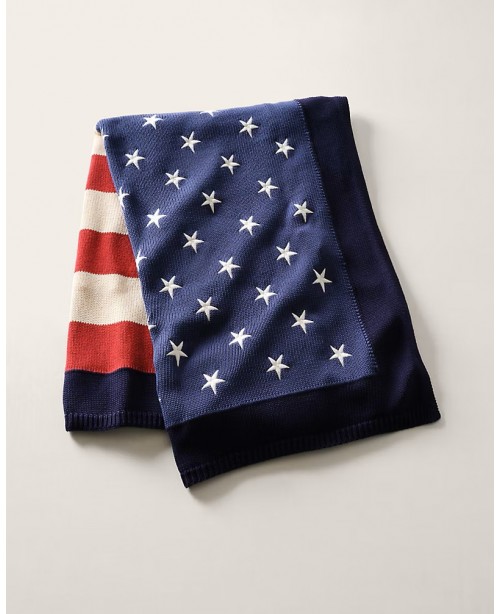 Ralph Lauren - Flag Cotton Throw Blanket