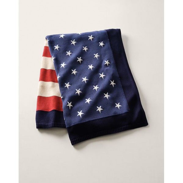 Ralph Lauren - Flag Cotton Throw Blanket