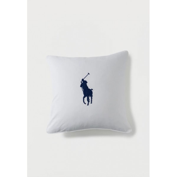 Ralph Lauren - Pony White/Blue Cushion