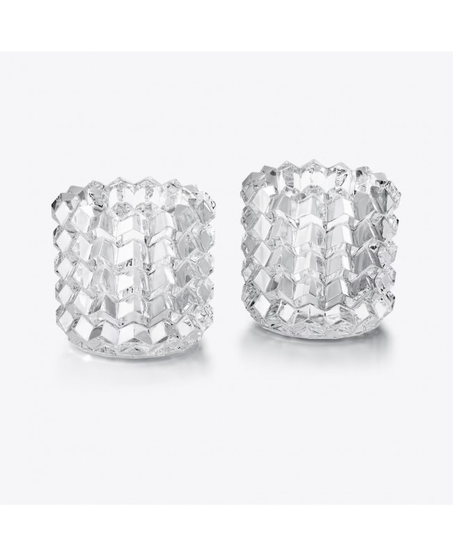 Baccarat - ZigZag Votives S/2 - Clear
