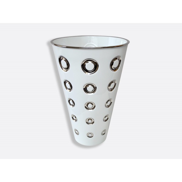 Bernardaud - Panarea Argent - Vase H37.5...