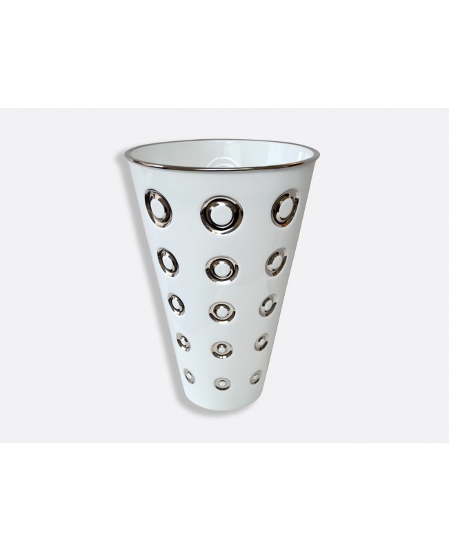 Bernardaud - Panarea Argent - Vase H37.5cm