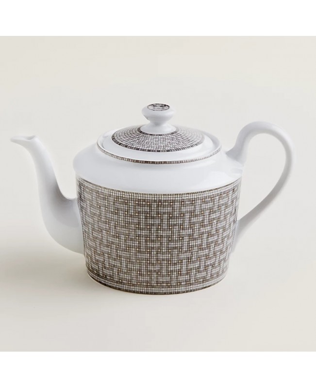 Hermes Mosaique Au 24 PlatineTea Pot