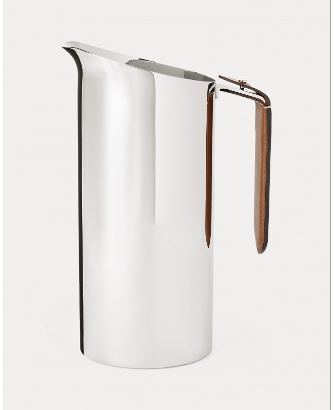 Ralph Lauren - Wyatt Steel & Saddle Leather Pitcher