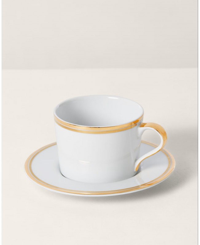 Ralph Lauren - Wilshire Gold Tea Cup & Saucer S/2