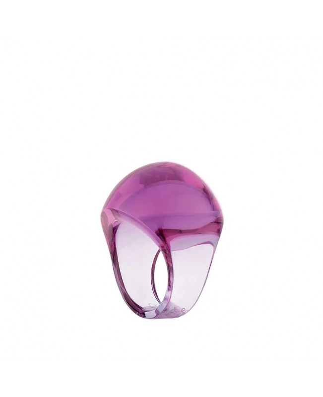 Lalique Jewelry - Cabochon Ring Fuschia