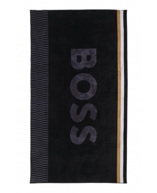 Boss - Vulcano Beach Towel - Black