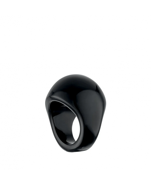 Lalique Jewelry - Cabouchon Ring Black C...