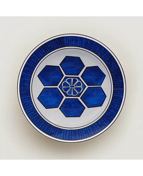 Hermes - Bleu D'Ailleurs Deep Round Plat...
