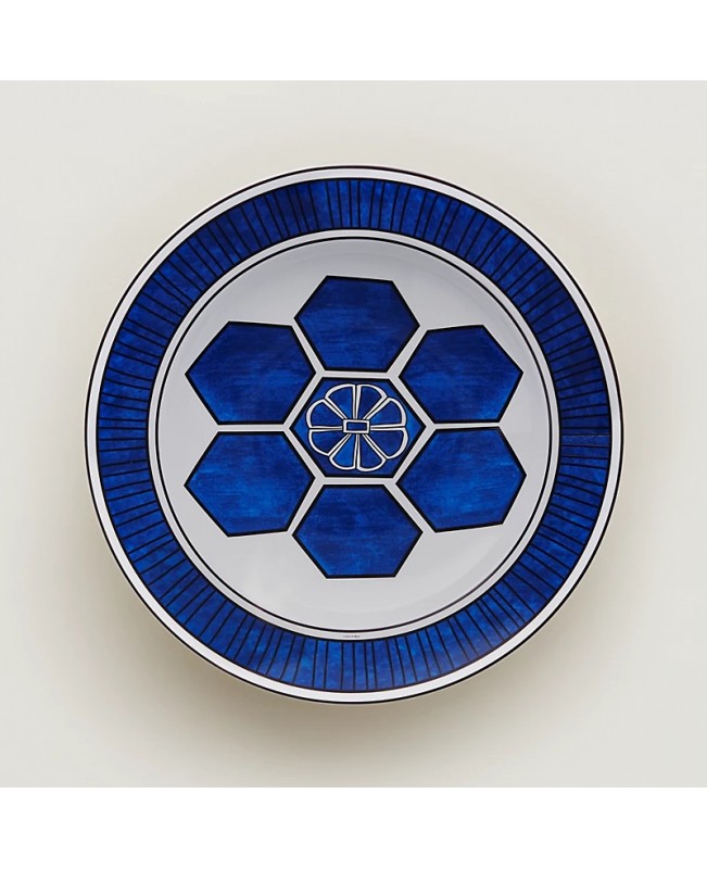 Hermes - Bleu D'Ailleurs Deep Round Platter