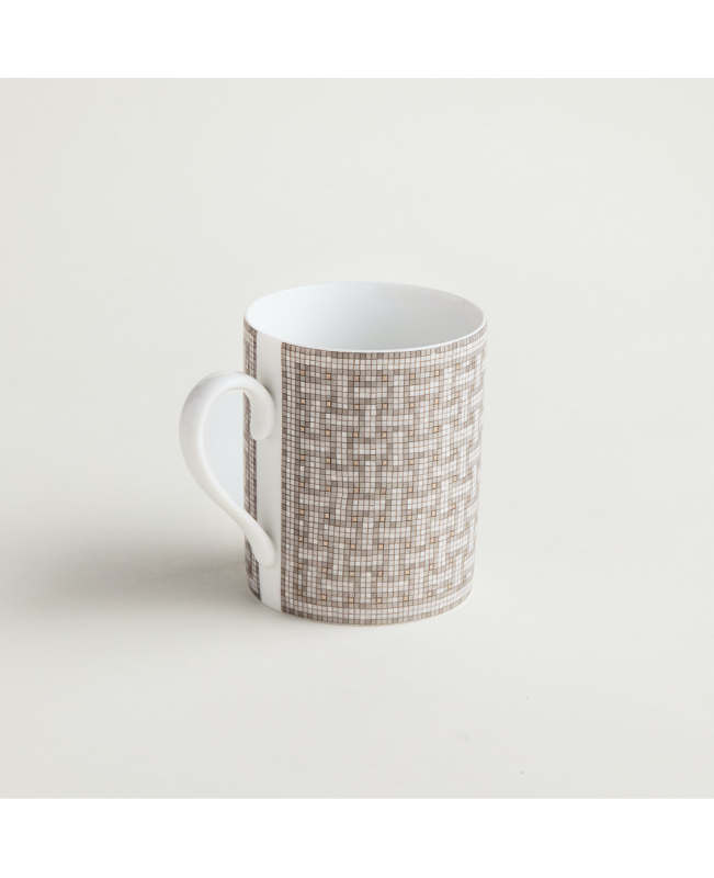 Théière Hermès Mosaïque Au 24 Platine - Porcelaine Française - Neuf En Boîte