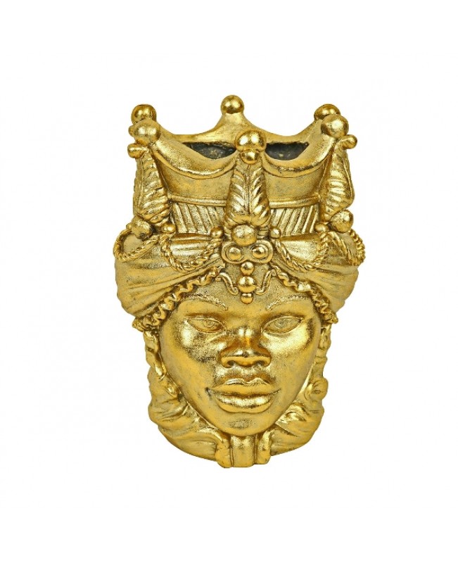 WNR - Ornaments - Gold Agostina & Agostino Planter Heads S/2