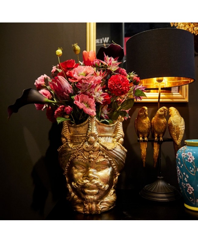 WNR - Ornaments - Gold Agostina & Agostino Planter Heads S/2