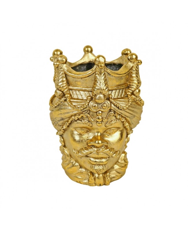 WNR - Ornaments - Gold Agostina & Agostino Planter Heads S/2