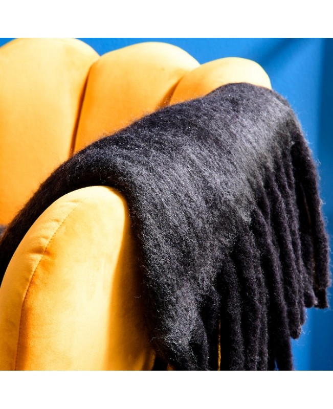 WNR - Mohair Blanket - Asphalt 