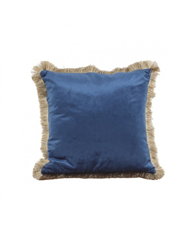 WNR - Cushion - Colorful Style with Blue Fringe