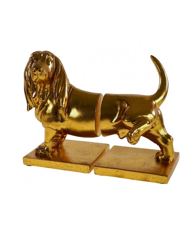 WNR - Bookends - Gold Dachshunds