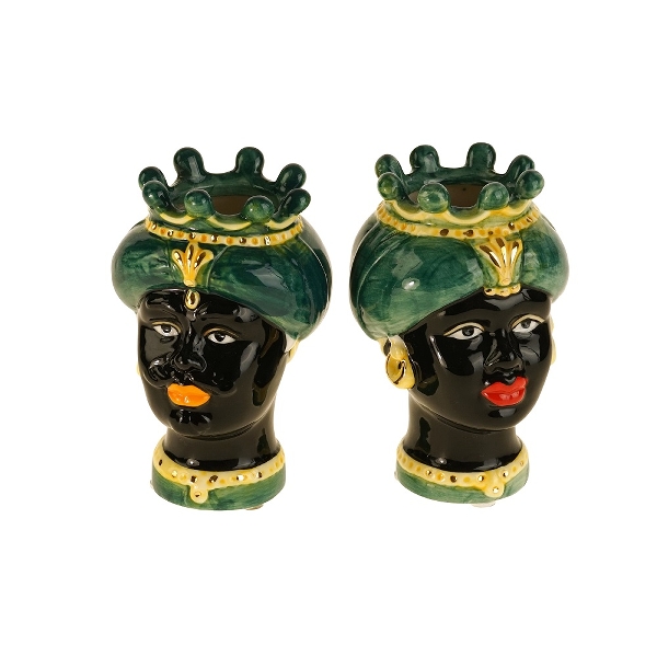 WNR - Vase - Testa Di Morro Heads S/2