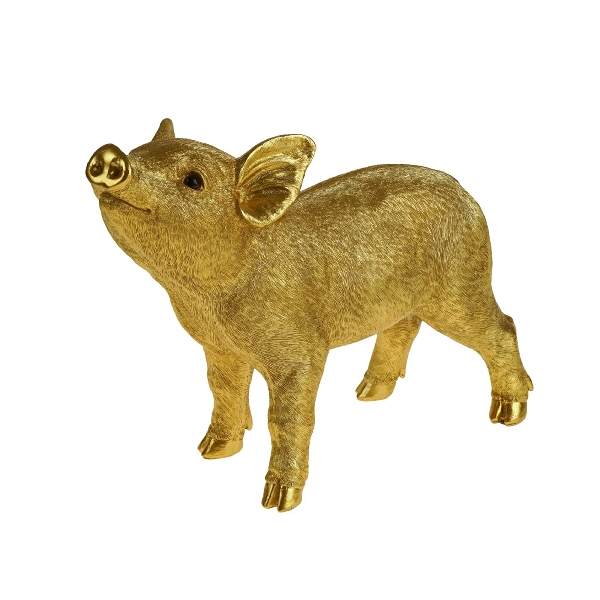 WNR - Ornaments - Lucy Gold Pig