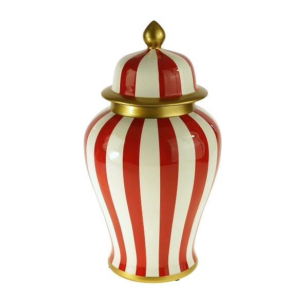 WNR - Ginger Jar - Red & White Strip...