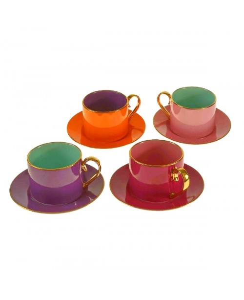 WNR - Fancy - Tea Cups & Saucer S/4