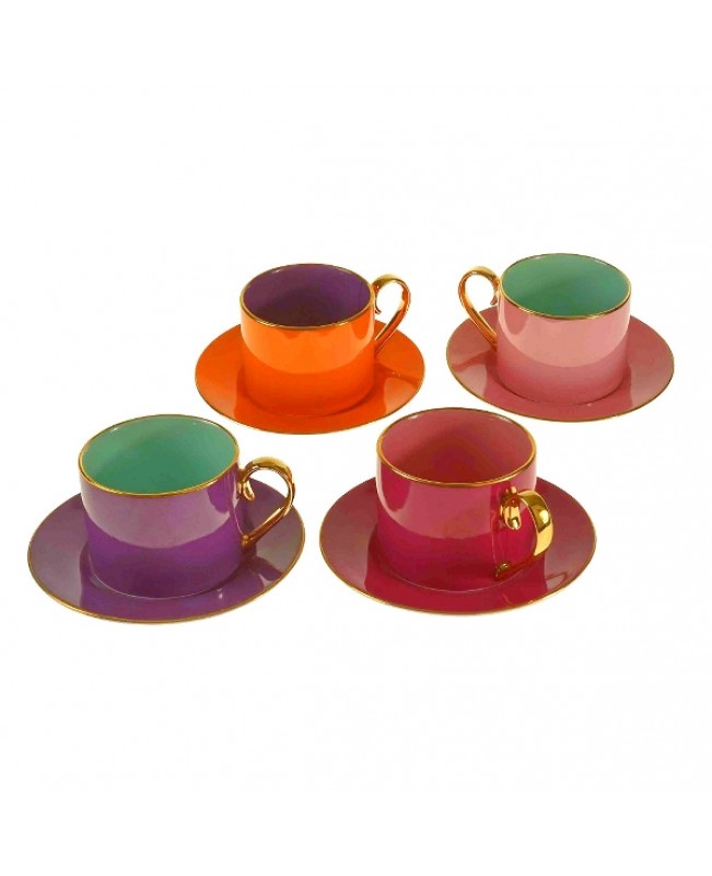 WNR - Fancy - Tea Cups & Saucer S/4