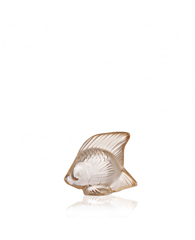 Lalique - Aquatic Sculpture Gold Lustre