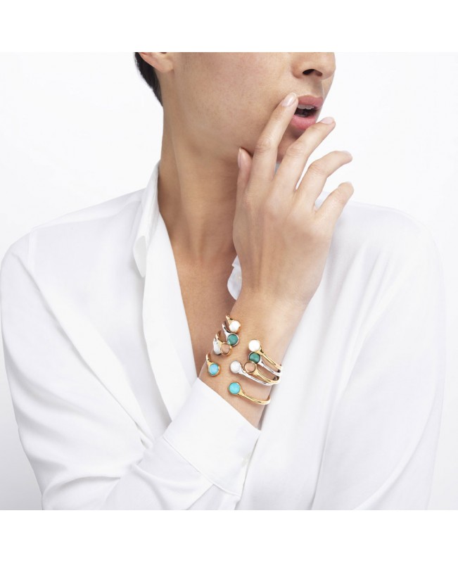 Lalique Jewelry - Cabochon - Bangle Gold/Bronze Lalique Jewelry - Cabochon - Bangle Gold/Bronze