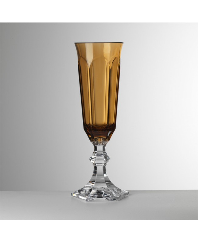 Mario Luca Giusti - Dolce Vita Flute Amber Set of 6
