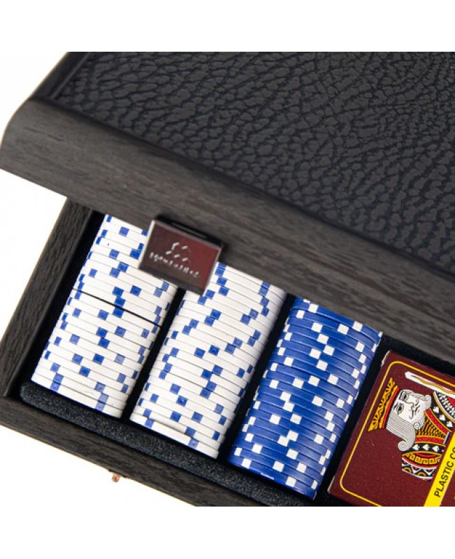 Manopoulos - Poker Set - Black Leatherette 300Pcs