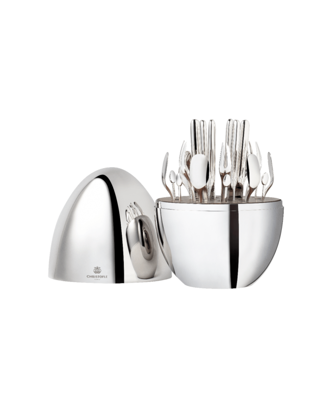 Mood Party - 24 Piece Silver plated cutlery set in Egg  (Christofle)