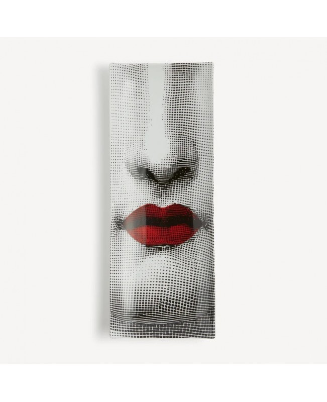 Fornasetti - Tema e Variazioni n.397 Rectangular Tray Red Lips 