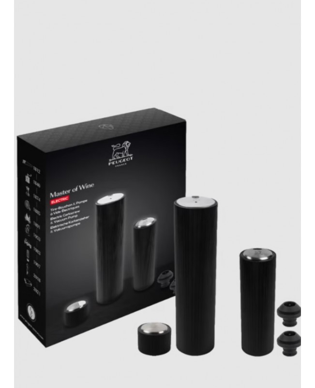 Peugeot - Line Electric Corkscrew & Conservation Pump Black