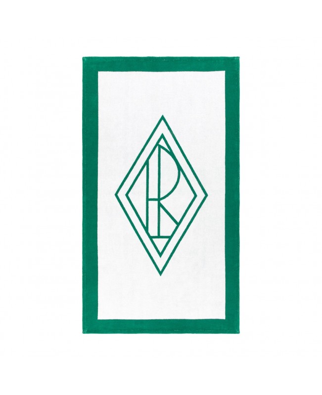 Ralph Lauren - Blair Beach Towel White & Green RL Crest