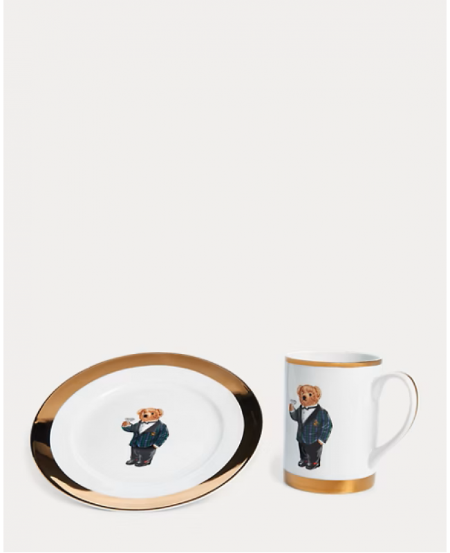 Ralph Lauren - Thompson Polo Bear Dessert Plates (Set of 4)