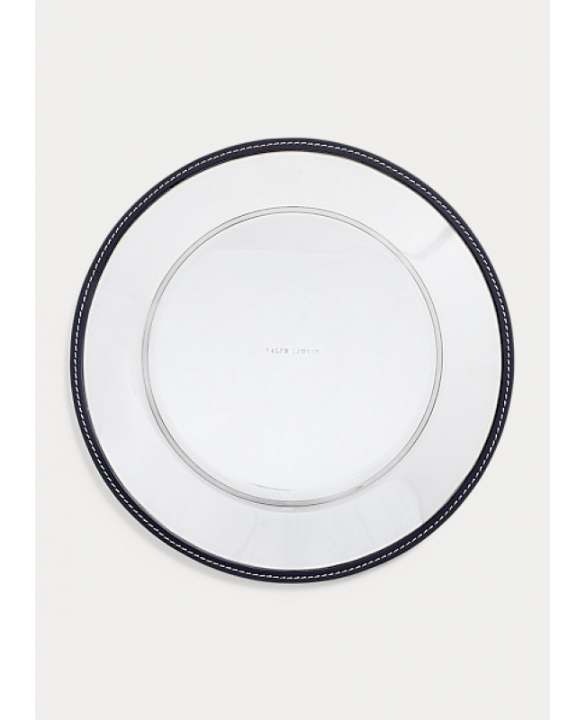 Ralph Lauren - Wyatt Navy Leather Charger Plate Ralph Lauren - Wyatt Navy Leather Charger Plate