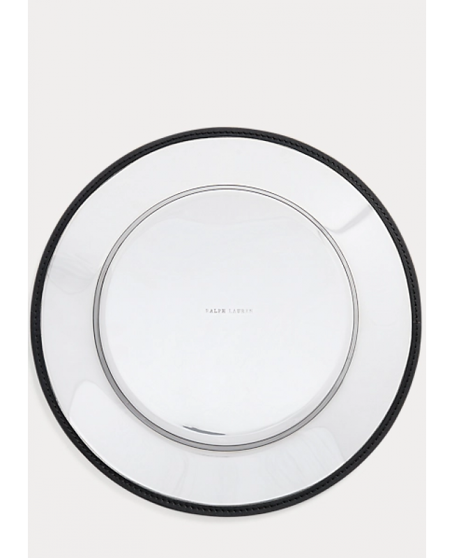 Ralph Lauren - Wyatt Black Leather Charger Plate