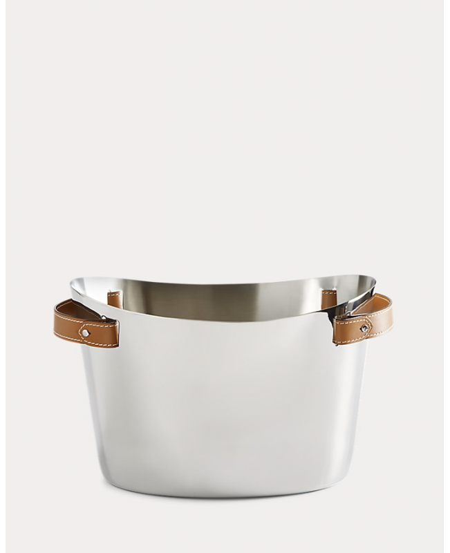 Ralph Lauren - Wyatt Steel & Saddle Leather Double Champagne Cooler