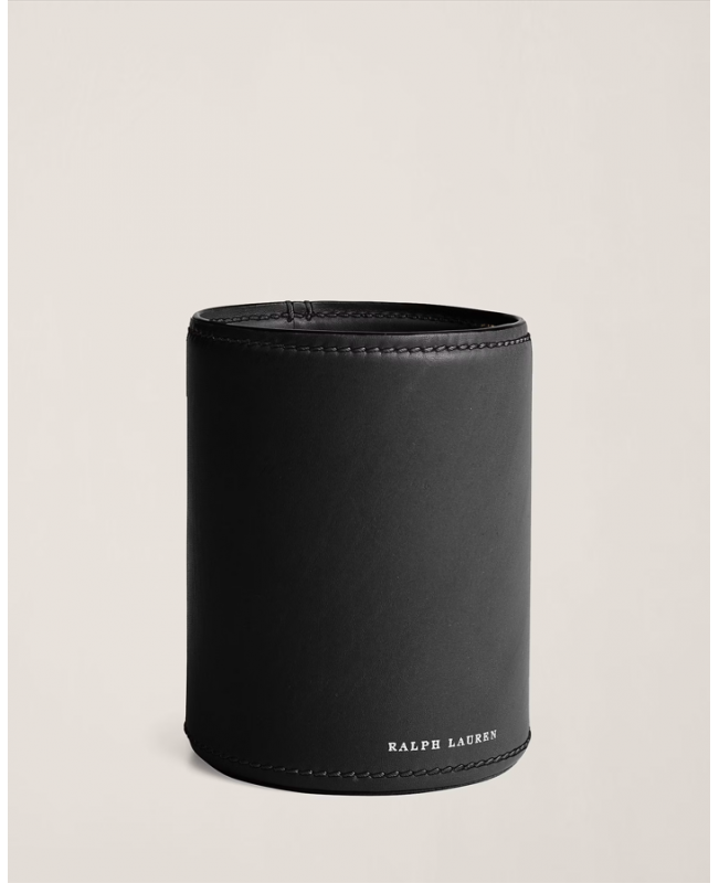 Ralph Lauren - Brennan Black Leather Pencil Cup