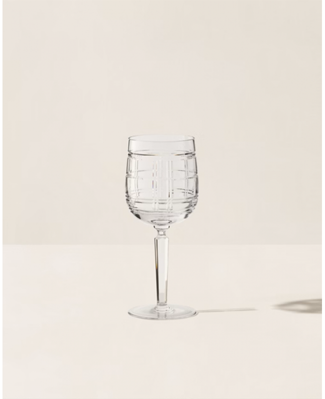 Ralph Lauren - Hudson Plaid Red Wine Glass