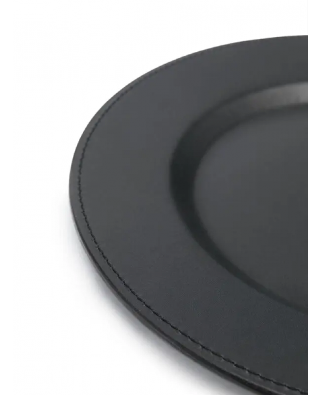 Ralph Lauren - Wyatt Black Leather Charger Plate