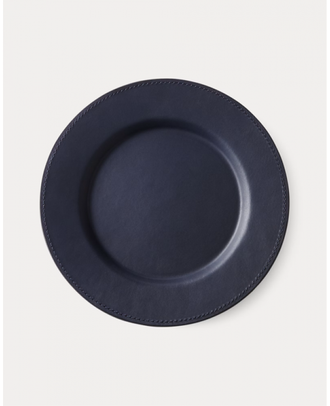 Ralph Lauren - Wyatt Navy Leather Charger Plate